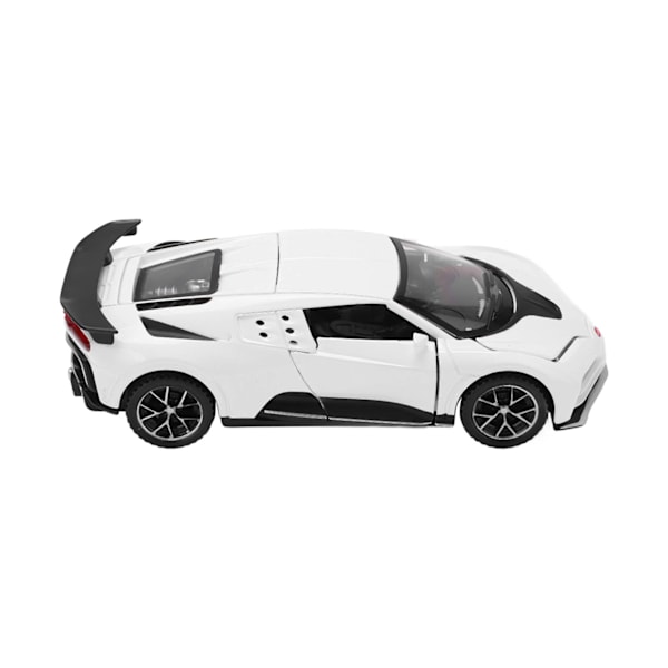 Skala 1 32 Zinklegering Diecast Træk Tilbage Lyd Lys Legetøjsbil Model Hvid Barn