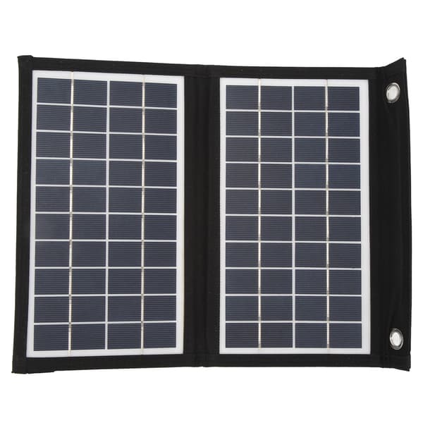 10W Sammenleggbart solcellepanel, bærbar lader for camping, telefon og nettbrett