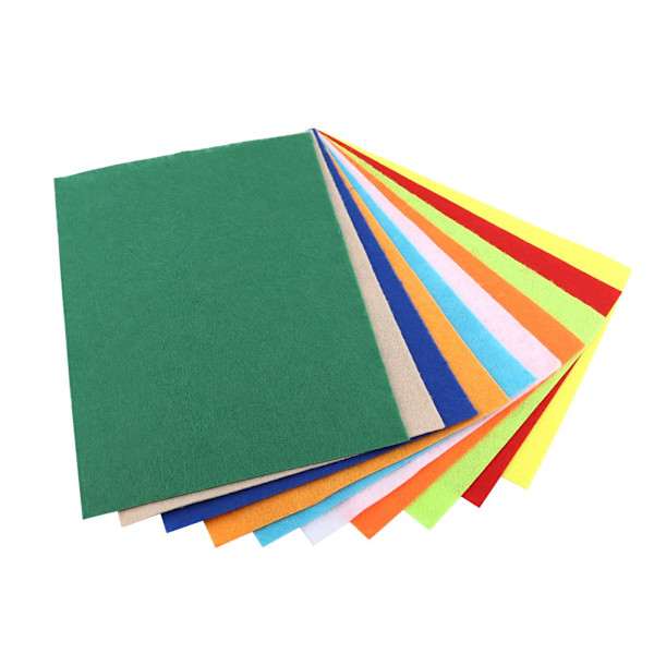 10 Assorterede Farver Ikke-Vævet Filtark til DIY, 20x30 cm