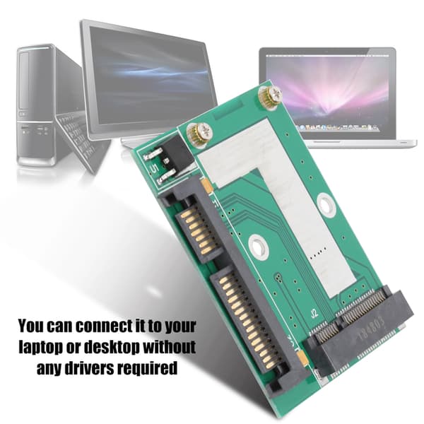 Mini PCIe til 2,5 tommer SATA 3.0 Adapter Konverter