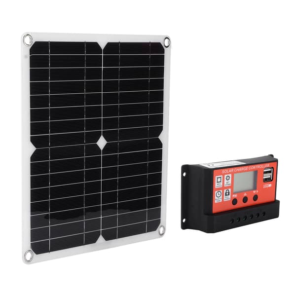 15W solpanel dobbelt USB DC-udgang 100A controller batterioplader til bil båd orange