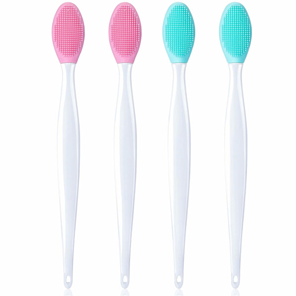 4-pack Nose Duplex Tool Lip Scrub Exfoliating Brush 04 colors
