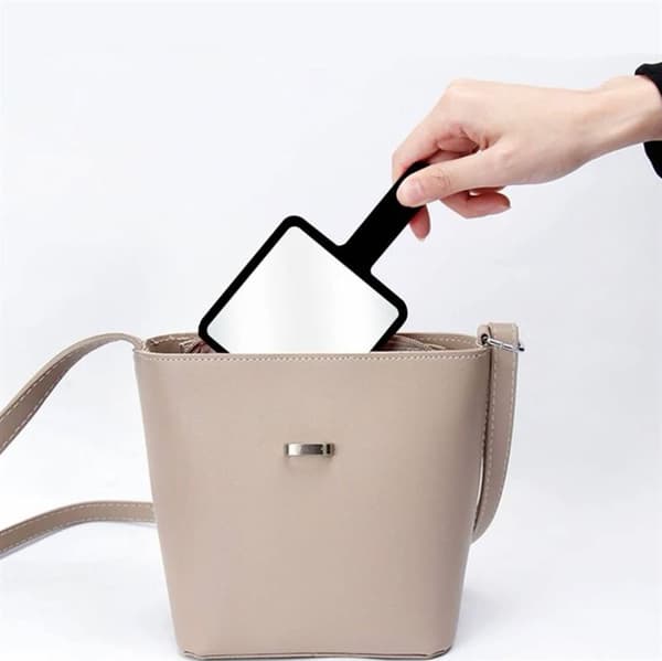 【DENGTU】UNIQ Mini Håndholdt Spejl - Sort