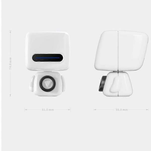 Utsökt robot bluetooth-högtalare mini söt bärbar liten stålkanon trådlös högtalare[dt] Silver