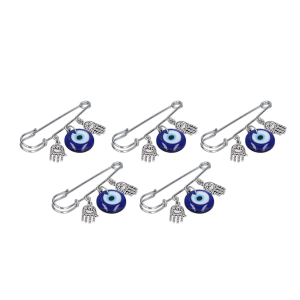 Set med 5 onda ögonstift: Unik design, premiumkvalitet, hållbara broscher för hemmet, fester och dejter