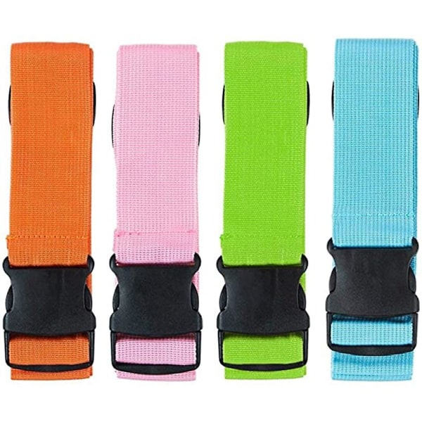 2-pack Bagagebälte Resväska Bredd Justerbart packningsbälte 188x5cm