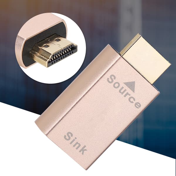 HDMI Virtuaalinäyttöadapteri Uros-Naarasmuunnin 1920x1080 60Hz LCD-näytöille ja televisioille