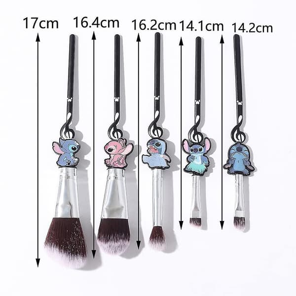 5 stk. Stitch-tema kosmetiske børster sæt, Interstellar Baby Makeupbørster