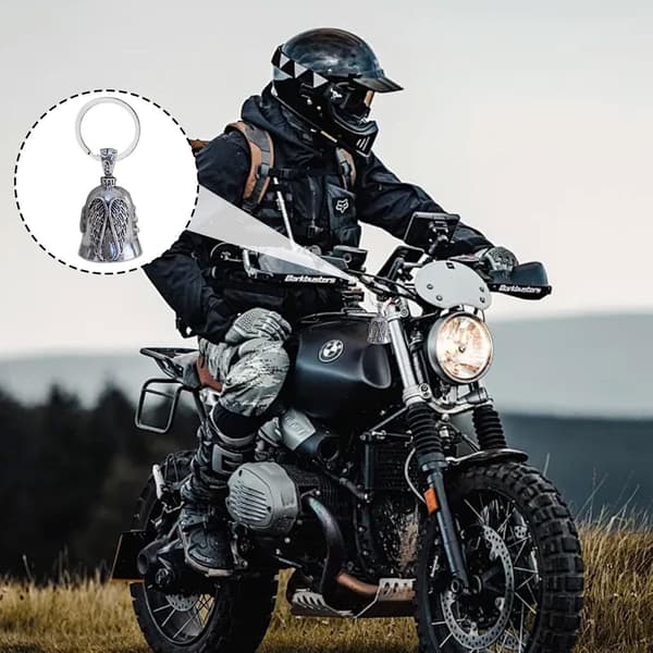 Skytsengel Motorcykelur - Lykkeur i rustfrit stål til motorcykler