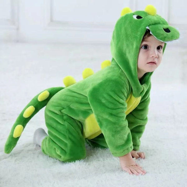 Dinosaurie Onesie kostym för barn