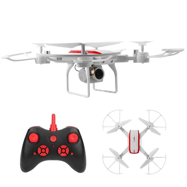 Foldbar Drone med 4K HD-kamera, WiFi-sanntidsstrømming, Quadcopter, Hvit