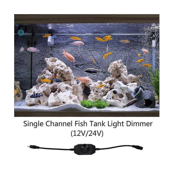 【DENGTU】3 stk DC12V-24V Lysdimmer Bryter 2A PWM Dimmer Kontroller Inline Dimmer Bryter For LED Svart