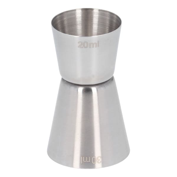 Dobbelthodet Cocktail Jigger 20ml 30ml Rustfritt Stål Bar Målebeger