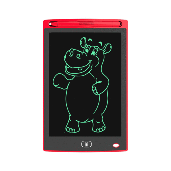 Digitalt tegnebrett for barn - Praktisk LCD, 8,5" nettbrett + penn Rød håndskrift Red+monochrome 8.5 inches