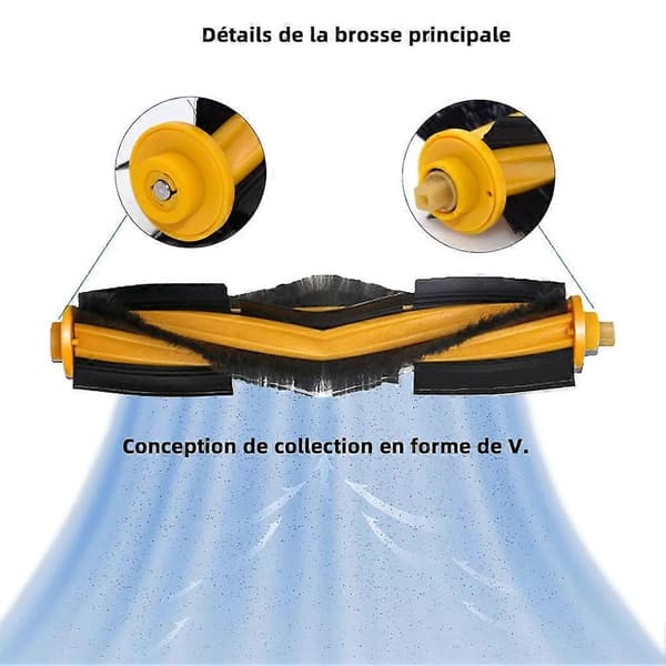 Reservedeler til Ecovacs DEEBOT N10+/N10 Plus, OZMO N8+/N8 Pro+ tilbehørssett, T8+/T8 AIVI+/T9+ tilbehørssett