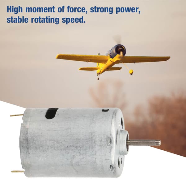 3V til 6V højhastigheds 14mm aksel 380 mikromotor til bilflymodel