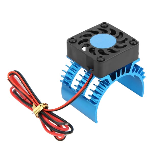 SURPASSHOBBY Motorkøleblæser 41 x 30 x 40mm til 1/10 Scale Elektrisk RC Bil (Blå Sort)