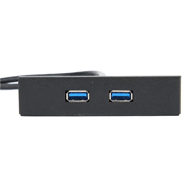 USB 3.0 Floppy Bay Frontpanel 19 Pin til 2 Port USB 3.0 Interface Hub