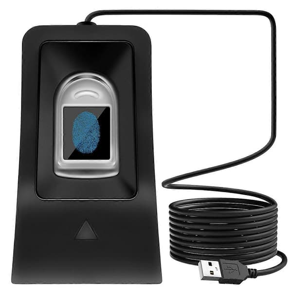 Kompakt USB-fingeravtrykksleser Skanner Pålitelig Biometrisk Tilgangskontrollsystem