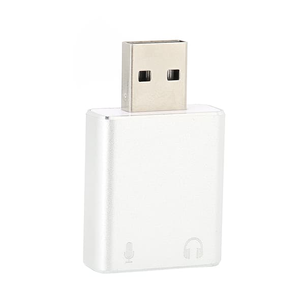 USB 7.1 Kanal Drivrutinsfritt Ljudinterface Ljudkortadapter för Notebook