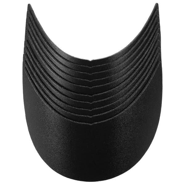 [DT]Hattematerialer Kasketindsats Skygger Solbeskyttelse Rejse 10 Sæt Sort Black 18.00X12.00X1.00CM