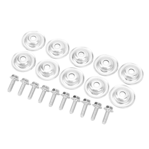 20-delt UTV Skid Plate Vaskemaskin Bolt Sett 7556065: Holdbart Metall Erstatningssett for Polaris RZR 570 800 900