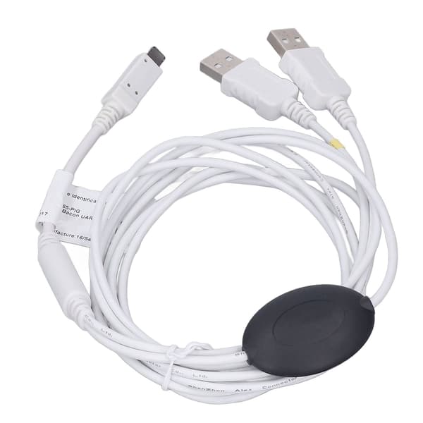 DCSD USB-kabel Realtidsdetektering Laddningssladd för iPhone 6S X Svart