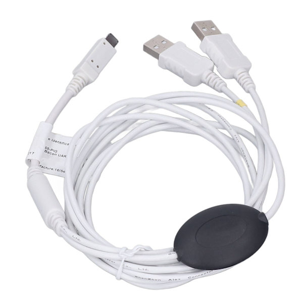 DCSD USB-kabel Realtidsdetektion Opladningskabel til iPhone 6S X Sort