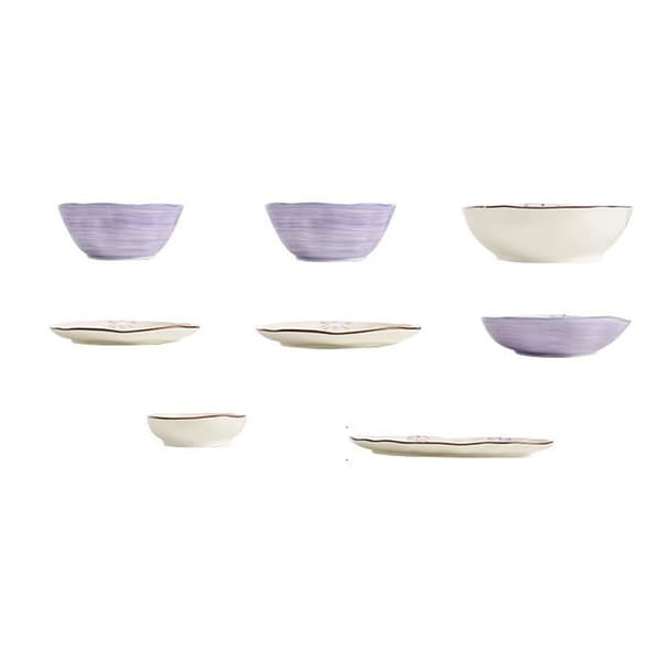12,7 cm Lilla Keramikskål til Suppe Salat Pasta Ris Dessert