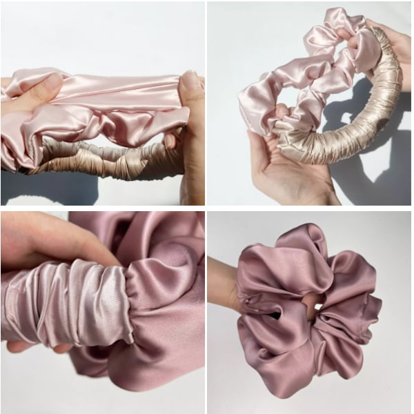 Hårbånd for å krølle håret rosa/brun
