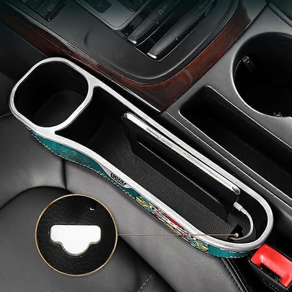 ABS plast oppbevaringsboks bil for setespalte oppbevaringsboks arrangørlomme dobbel USB