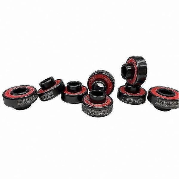 Sorte keramiske hybridlejer til skøjter og boards (8-pak) black