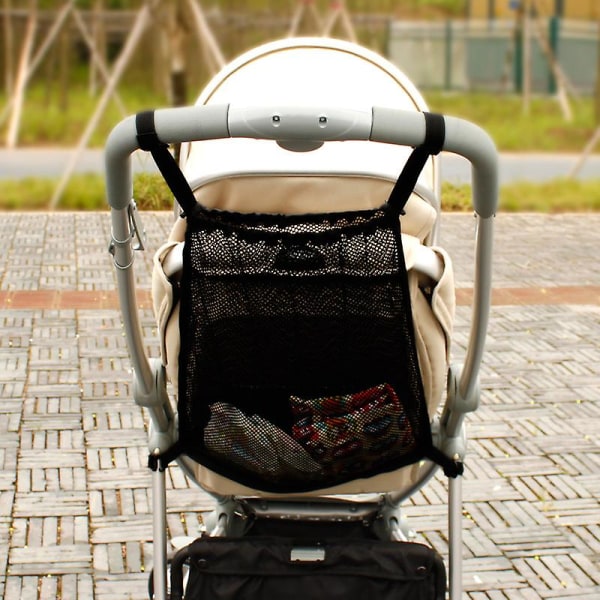 Baby Trolley Mesh Net Pocket Shopping Barnvagnar Flaska