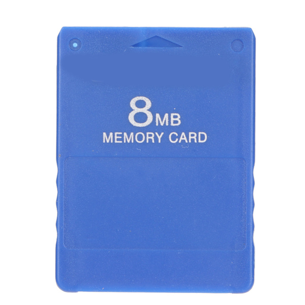 PS2 8MB Höghastighetsminneskort Stöder FMCB 1.966 Alla Spel Blå