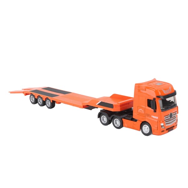 Alloy Engineering Flakbilsleksak 1 50 Skala Statisk Modell Orange för Barn Över 8 År