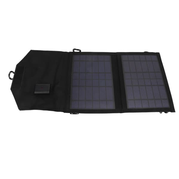 Vikbar 7W 5V USB Polykristallin Solpanel Laddare för Utomhusbruk