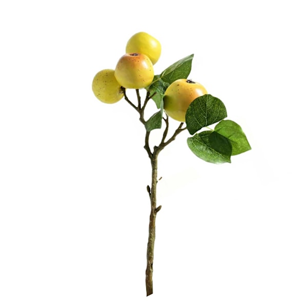 Kunstige eplegrener med blader, frukt og blomster for stilig hjemmeinnredning.