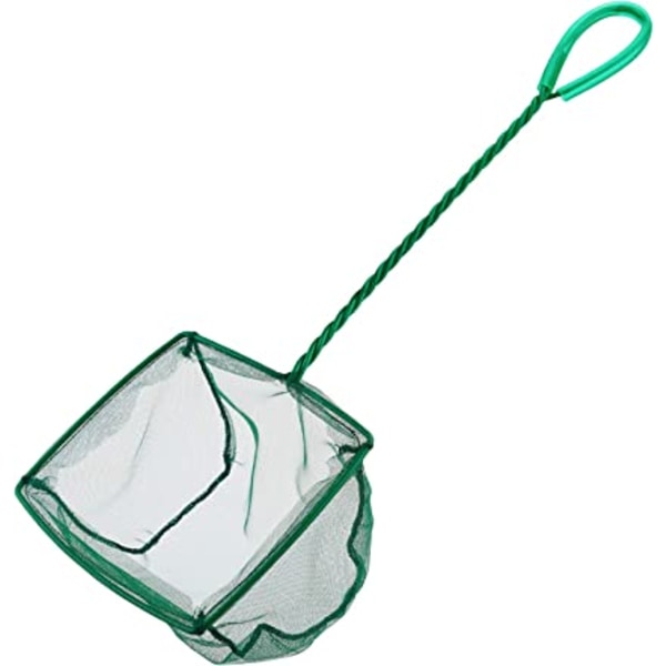 Akvariumnät Finmaskigt mesh med plasthandtag Green 6"L x 5" W x 12"