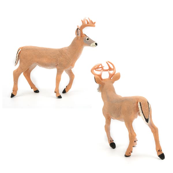Simuleret Guld Hvidhalet Hjort Model Skrivebords Ornament