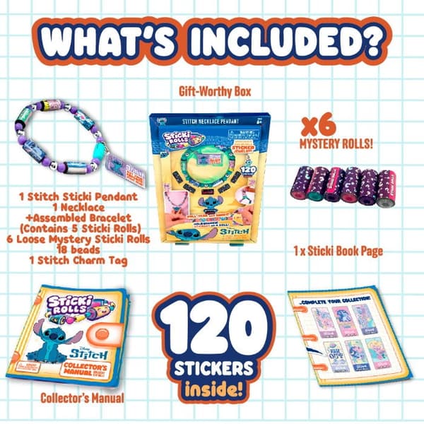 【DENGTU】Sticki Rolls Stitch -tarrarannekoru ja -kaulakoru multifärg multicolor