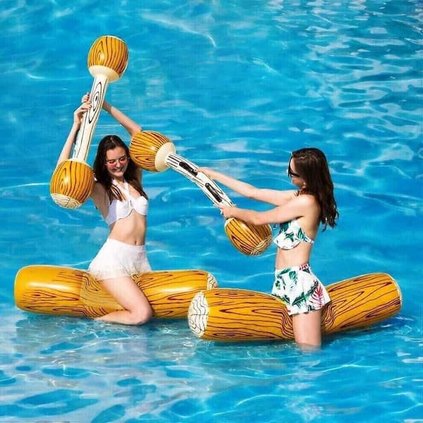 Pool Fighting Floating Swimming Game Toy Oppustelig Gladiator Pakke med 4 (multi valgfri) B