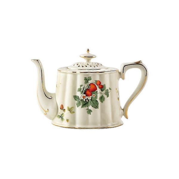 Fransk Retro Tekanna Kaffeservis Guld Kant Kopp Fat Blomma Stor Tekopp Engelsk Eftermiddagste Kopp