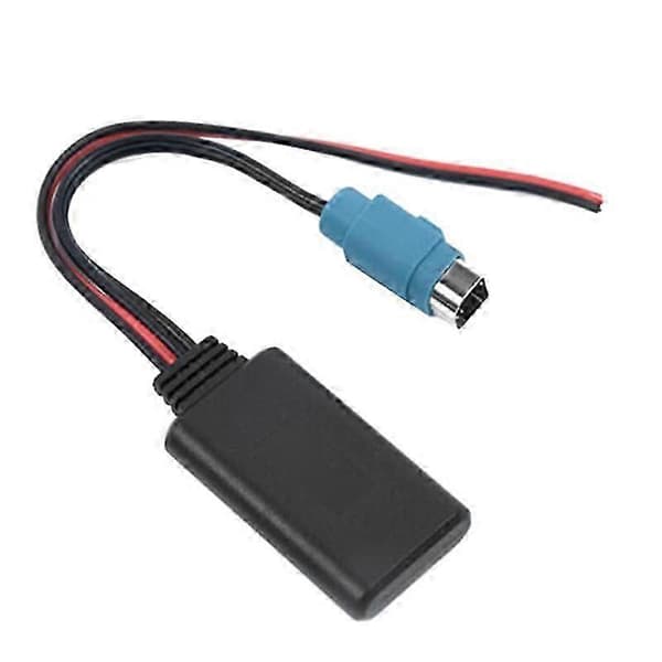 Bilradio KCE-237B Full Speed AUX-indgangserstatning 3,5 MM Audio MP3 Bluetooth 5.0 Mikrofonadapter til Alpine black