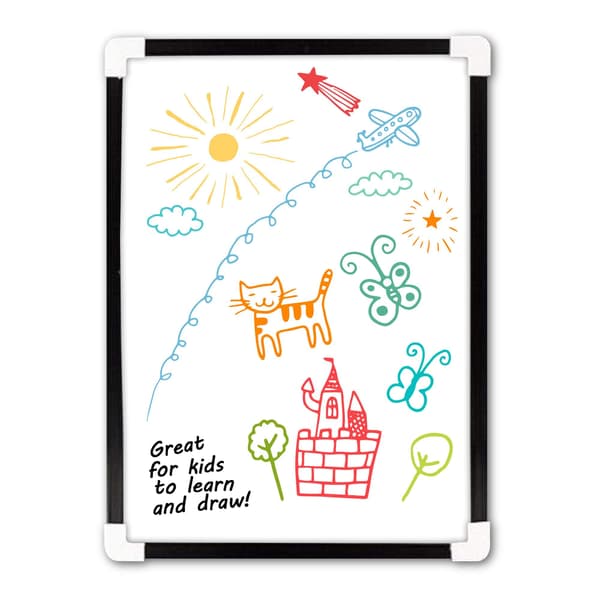 A4 magnetisk whiteboardtavle mini kontoropslagstavle notattavle og viskelæder