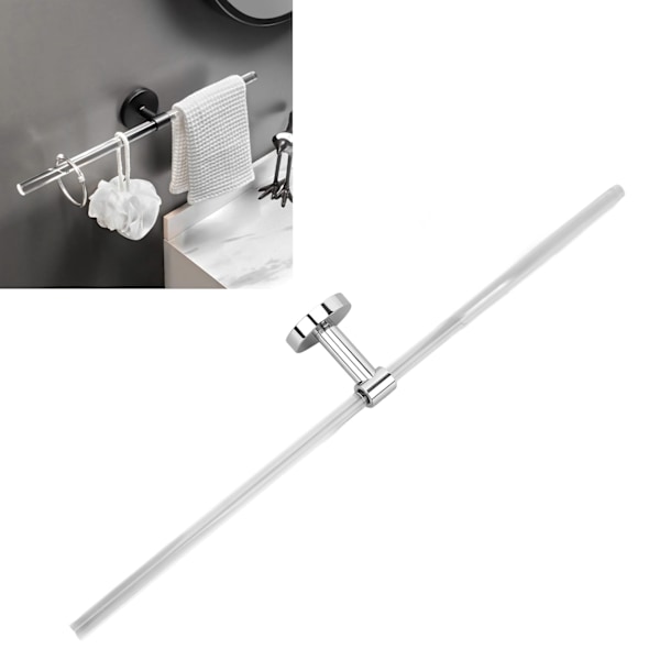 50 cm minimalistisk akryl veggmontert håndklestang for hjemme- og hotellbad