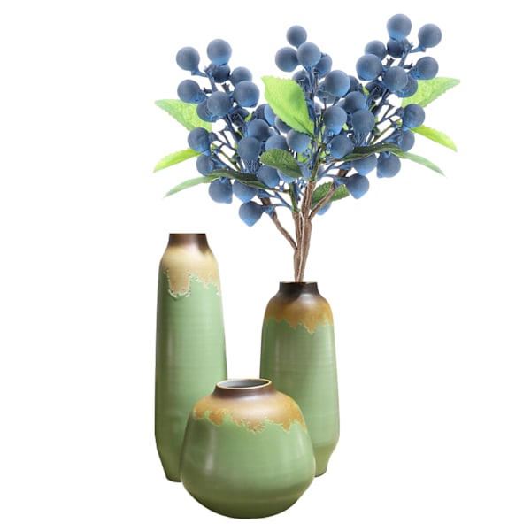 Blåbärsfärgade skum-bär Konstgjorda blommor för mjuk heminredning och landskapsdesign
