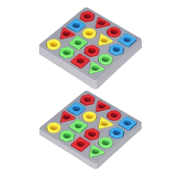 Børn Geometrisk Figur Legetøj 4 Farver Sensorisk Pædagogisk Farvematchning