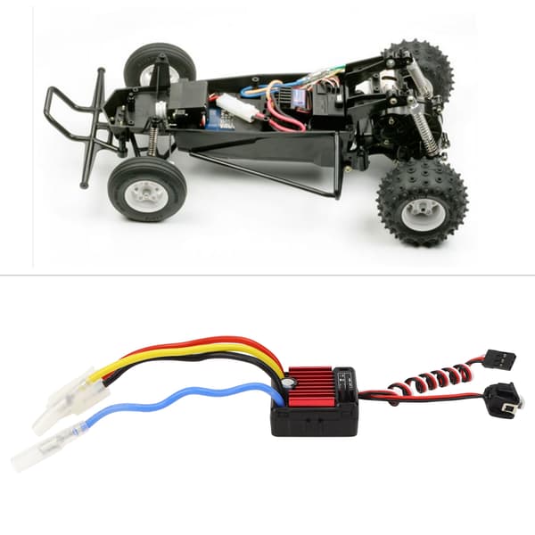 1060 60A Brushet Elektronisk Hastighetsregulator ESC Tilbehør for 1:10 RC Bilmodell Svart