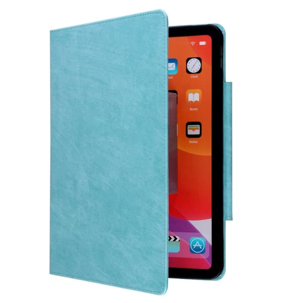 【DT】Samsung Galaxy Tab A9+ / A11+ Läderfodral med kattspänne Himmelblå