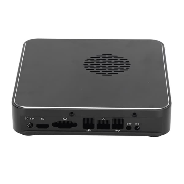 Mini HTPC Kabinet Sort Kompakt Desktop Computer Kabinet God Varmeafledning Hjemmevideo Computer